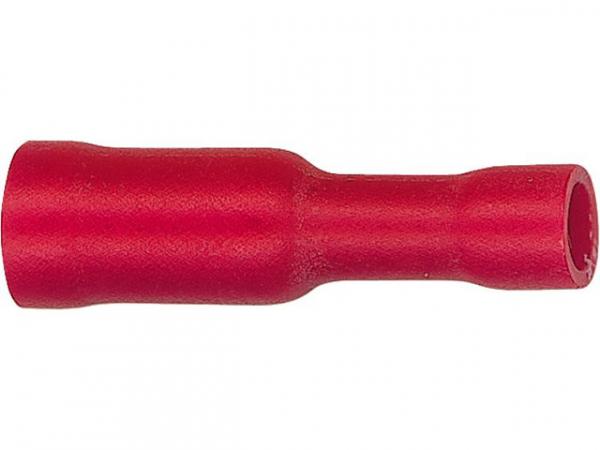 Rundsteckhülse isoliert bis 1,5mm², 4,0mm Farbe rot, VPE 100 Stück