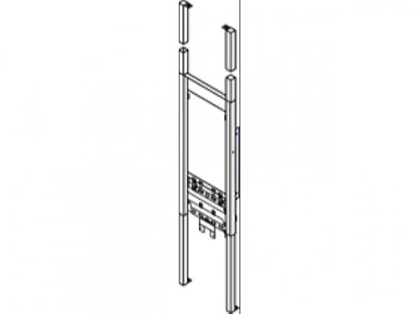 VIESSMANN Z002352 Vorwand-Montagerahmen für Kombigerät (Bautiefe 110 mm) (Vitopend 200-W)