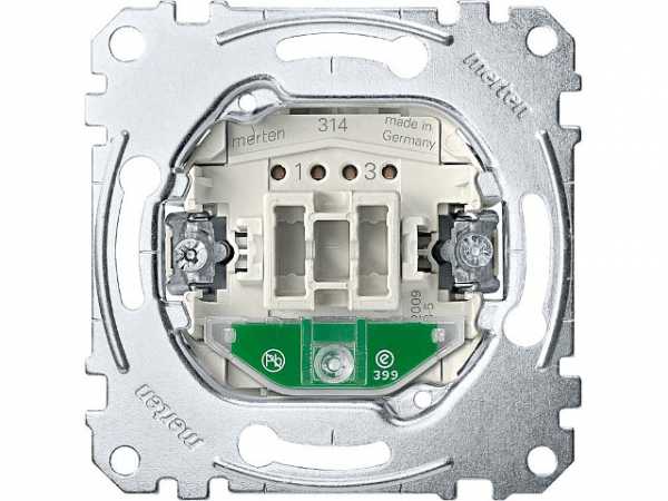 UP-Taster m. Orientierungslicht Merten,Schließer,1-polig,10A, AC 250V, 1 Stück