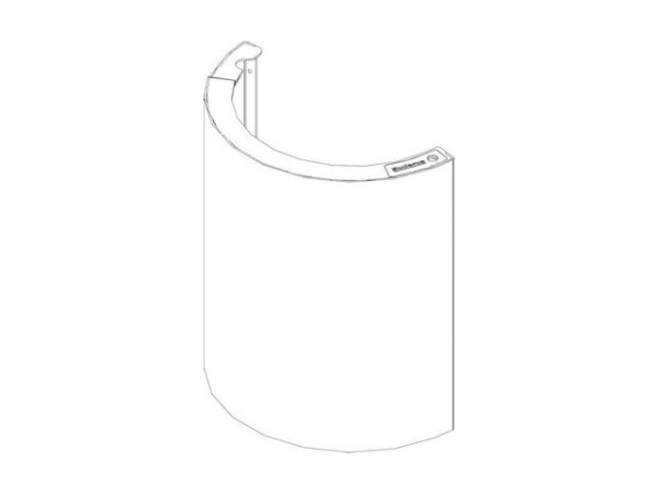 Buderus 8738803787 Frontbl. unten braun Columna everp.
