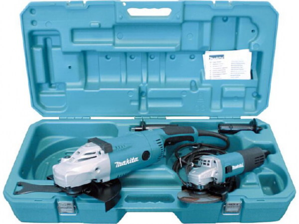 Winkelschleifer-Set MAKITA 840 & 2200 Watt, D: 125 & 230mm im Koffer DK0052G