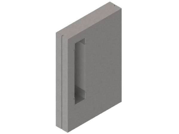 Schedel Schamwand für emco asis WC Modul, 800x1200x175mm, passend für 93 137 87 + 89