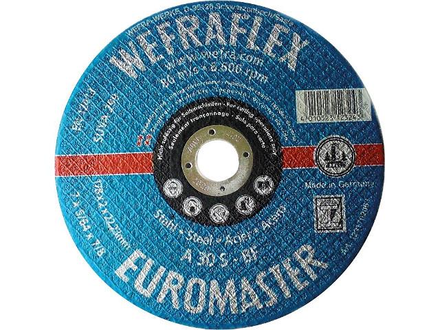 Trennscheibe-Euromaster-blau-gerade-fuer-Stahl-178-x-3-x-22mm