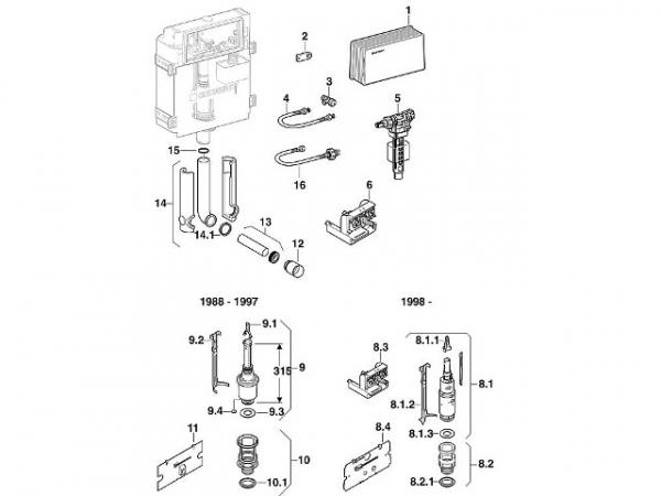 Geberit 894.082.00.1 Profildichtung zu Bassin