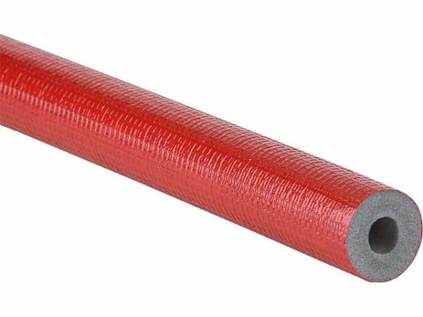 Rohrisolierung 2m 28/13mm PE robust PE-XT mit Schutzhaut rot CLIMAFLEX STABIL VPE 64m