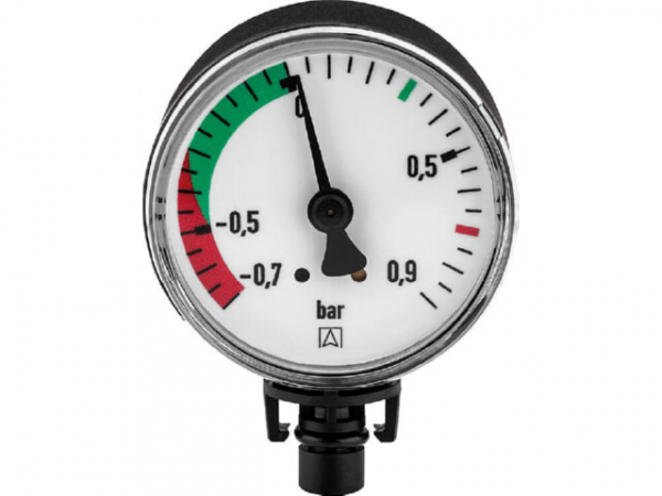 Unterdruckmanometer RF50, -0,7 - +0,9 bar radial, passend für FloCO-Top-2CM