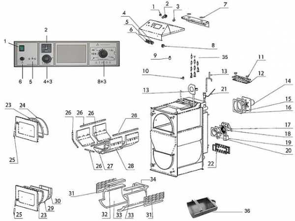 ATMOS Aschekasten schmal für 530er Brennkammer