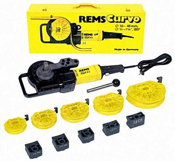 REMS Curvo-Set Elektrischer Rohrbieger Größe: 15-18-22-28