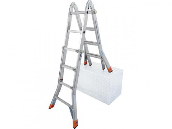 Teleskopleiter KRAUSE Aluminium, Monto - TeleMatic 4x4 Sprossen