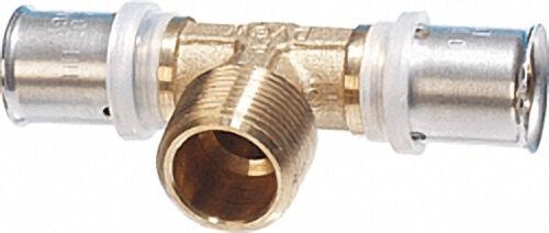 Pressfitting für MSVR T-Stück mit AG, 50x4,0mm - 11/4'' - 50x4,0mm