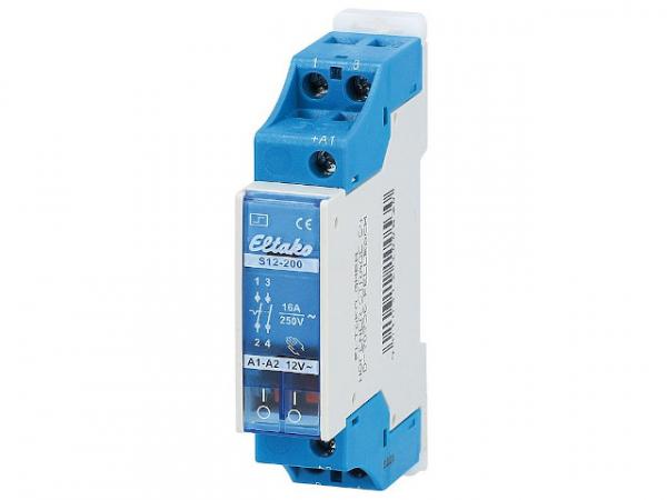 Elektromech. Stromstossschalter 2-Schließer, 16 A, 12V Eltako, S12-200-12V