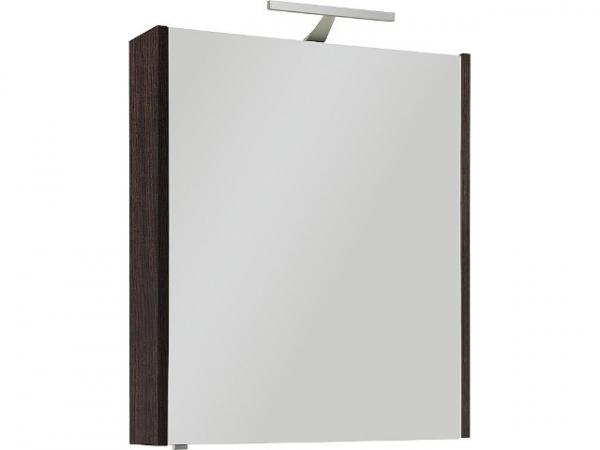 Spiegelschrank mit Beleuchtung Eiche grau Sreindekor 1 Türe 600x750x188mm