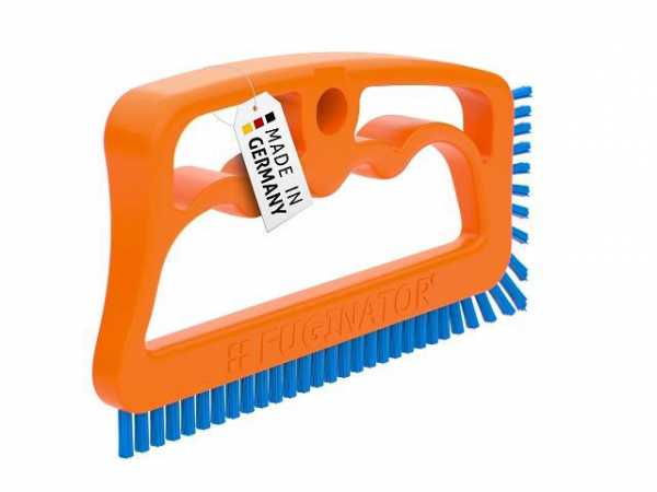 Küche und Bürste zur Fugenreinigung in Bad Fuginator® Fugenbürste orange/blau 