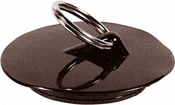Ventilstopfen mit gr. Splintring für 45,5mm Ablaufventile schwarz