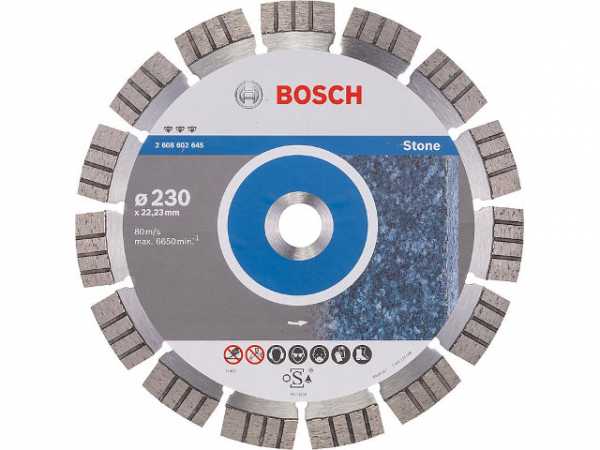 Diamanttrennscheibe BOSCH Best for Stone für Stein Ø 230x22,23x2,4mm