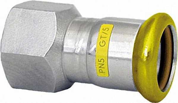 Edelstahl Pressfitting Gas Übergangsstück, 42 x 1 1/2'' (i/IG)