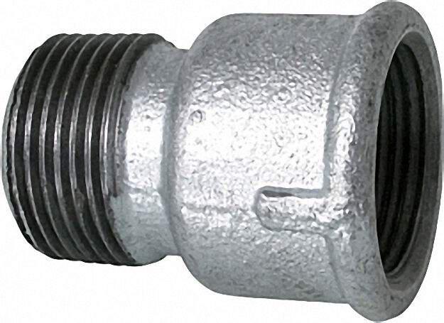 Tempergussfitting verzinkt Nr.: 529A Verlängerung d = 1 1/4'' Tempergussfitting verzinkt Nr.: 529A Verlängerung d = 1 1/4''