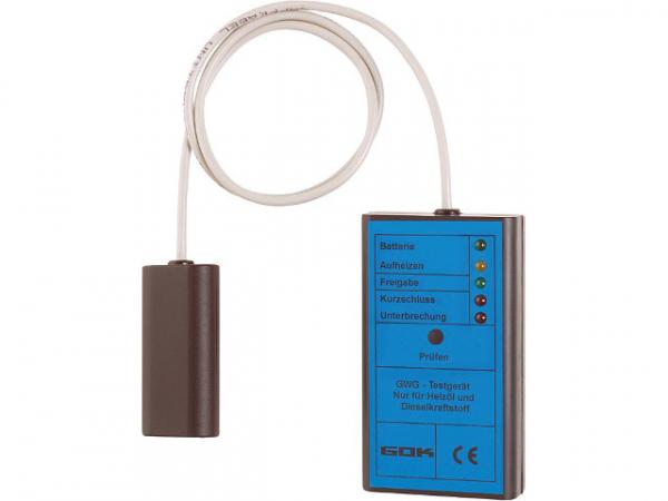 Grenzwertgebertestgerät TG 1 mit Leuchtdioden zur Funktionskontrolle inklusive 2 9V-Blockbatterien