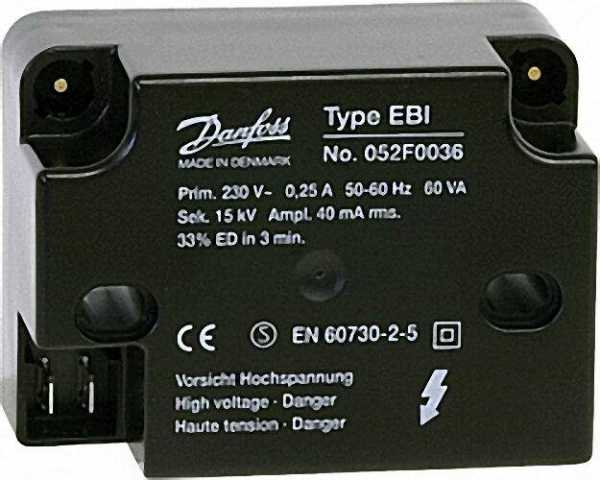 DANFOSS Elektrische Zündeinheit EBI4 Spezial Gehäuse 052F4031