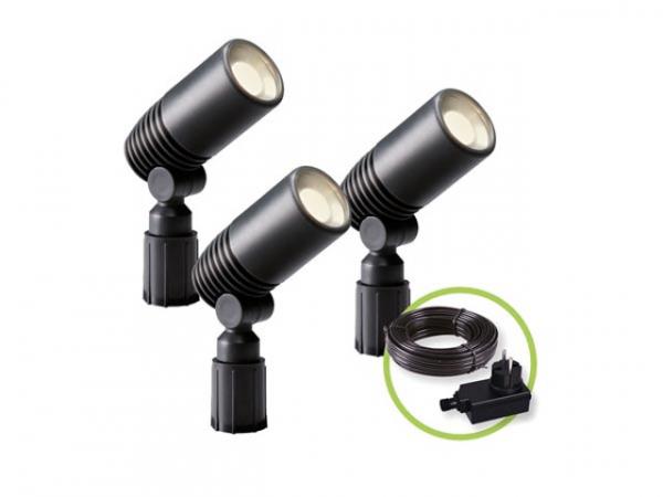 GARDEN LIGHTS ALDER STRAHLER 12 V 3 tlg. 120 lm 2 W 3000 K