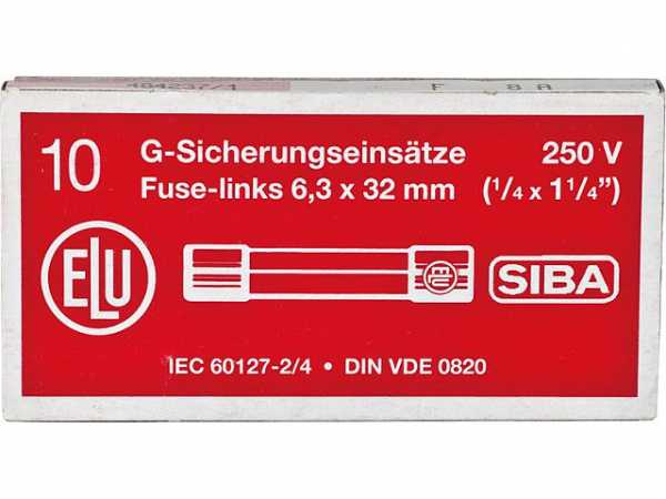 Feinsicherung flink 4 A 1 Beutel 10 Stück 6, 3x32mm