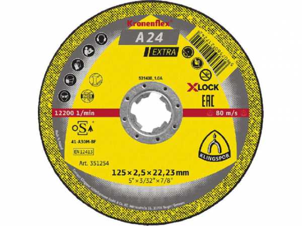 Schruppscheibe KLINGSPOR gekröpft 115x6,0x22,23mm