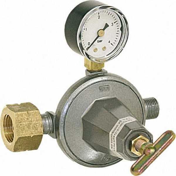 Kleindruckminderer verstellbar von 0, 5-4bar, mit Manometer für 5/11/33 kg-Flasche