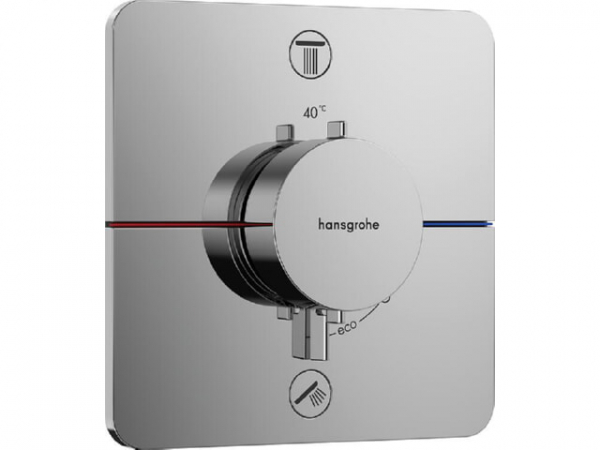 UP-Thermostat Hansgrohe ShowerSelect Comfort Q Fertigset 2 Verbraucher chrom