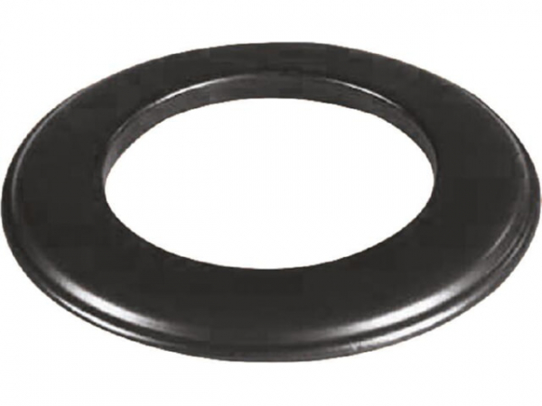 Rosette für Pellet Abgasrohr d 80 mm, Schwarz emailliert