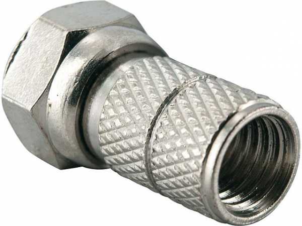 F-Stecker 6,5mm 2-er Set