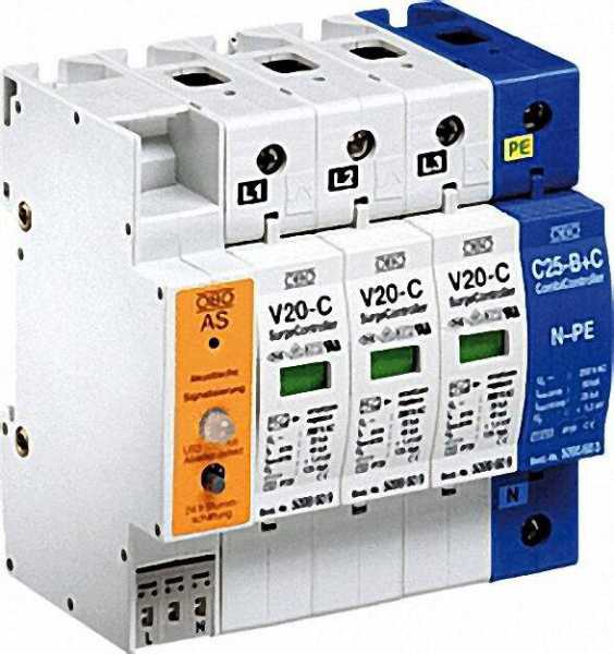 OBO Überspannungsableiter V 20-C/3+NPE+AS 280 V, 3+NPE, 1 Stück