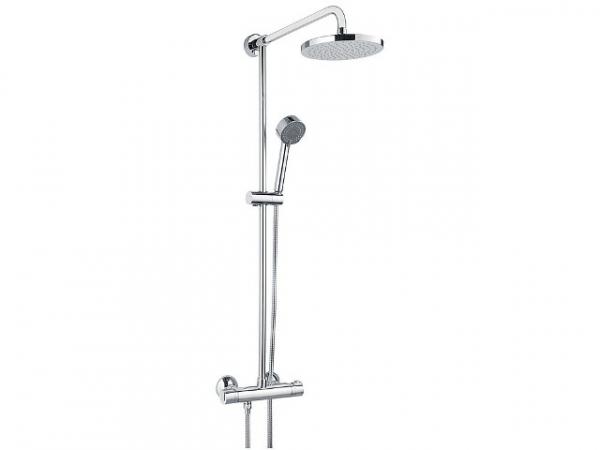 Brausesystem Serie Ascona Kopfbrause 200mm, Handbrause, Thermostat