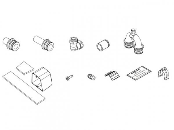 VIESSMANN Z015405 Anschluss-Set mit Entlüfterbogen, für Vitosol 300-TM