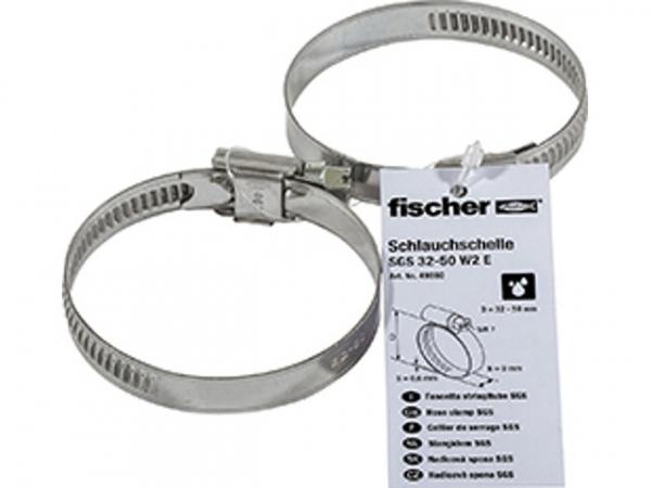 Fischer 49880 Schlauchschelle SGS 32-50 W2 Einzelpreisauszeichnung, VPE 1 Stück