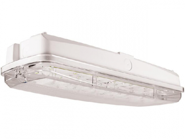 LED-Rettungsleuchte EXIT 3,8W 6000K inkl. 4 Piktogrammen 3h Betrieb,(Dauerbetrieb oder Notbeleuchtung) Li-FEPO4 autom. Selbsttest
