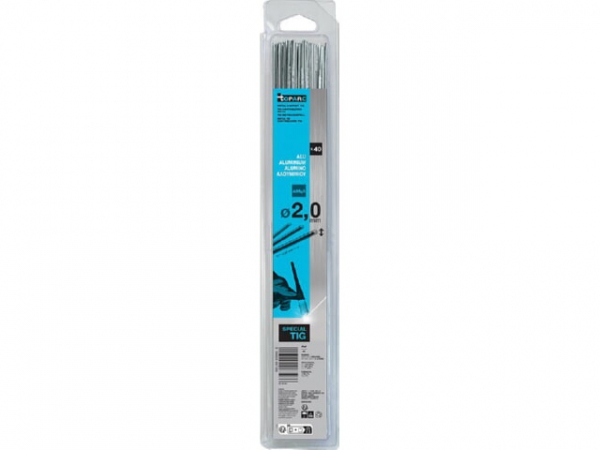 WIG-Schweißstäbe Alu - AlMg5 - d 2,0 mm - 333 mm - 0,33 kg Blister VPE 40