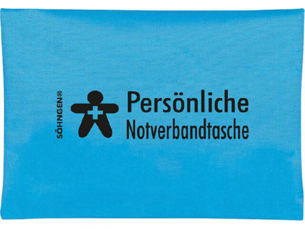 Persönliche Notverbandtasche blau