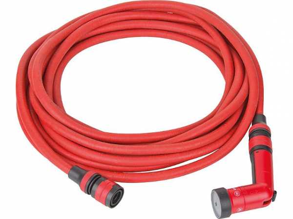 Schlauchset YOYO, dehnbar mit Multibrause, Hahnstück und 2x Schnelanschluss, 15m