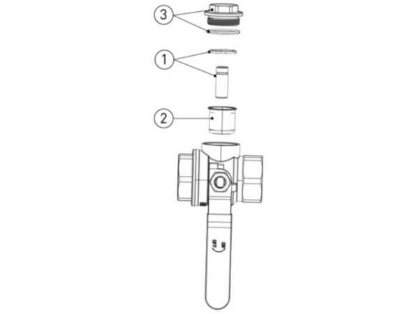 LK 522 FilterBall Deckel & O-Ring DN32 (1 1/4') Pos.3