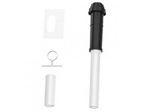 Buderus Abgassystem, Grundbausatz DO, Ø 80/125 mm, schwarz, Wandgeräte/GB102S/SB105, 7738112570