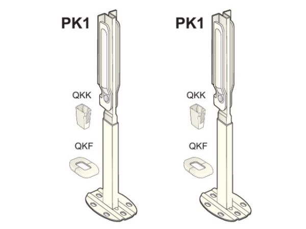 VIESSMANN 7663207 Standkonsolen PK1 für Rohboden (Inhalt 2 Stück)