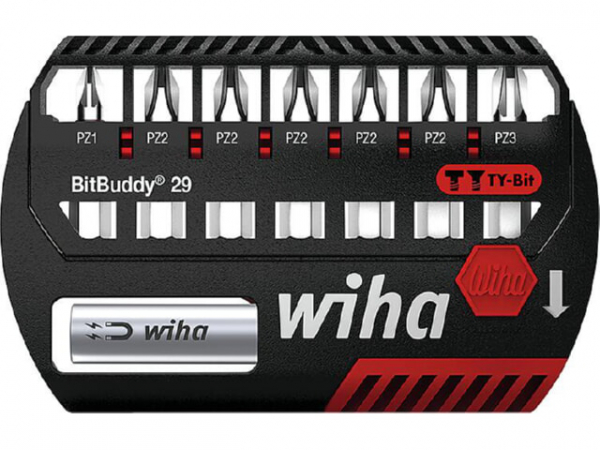Bit Set BitBuddy® Wiha® TY-Bit 49 mm Pozidriv 8-teilig 1/4'