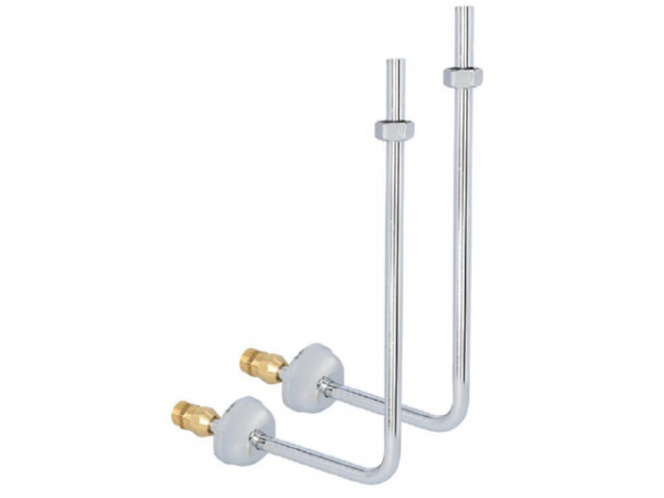 Verbindungsrohr Set d12mm 90°, CU Chrom