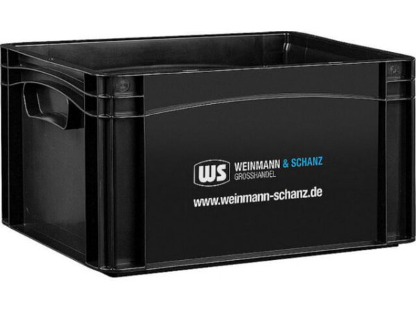Transportbox WS schwarz 400 x 300 x 220 mm ohne Deckel