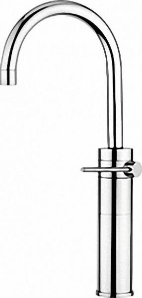EH-Waschtischmischer Plus Schwenkbarer hoher Auslauf 385mm ohne Ablaufventil, V2A Schläuche