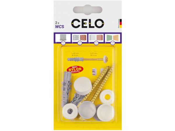 CELO Blister WC-Befestigung WCS AZ8 SKS, VPE 2 Stück Blister