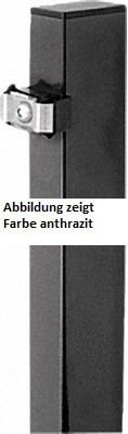 Zaunpfosten für Doppelstabmatten feuerverzinkt Höhe 1200mm bis 2250 mm