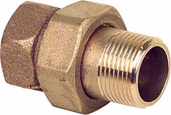 Rotguß-Gewindefitting Verschraubung konisch dichtend Typ 3341 1 1/2'' i/a