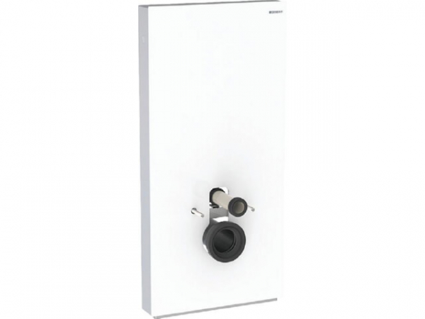 GEBERIT Monolith Plus Sanitärmodul für Wand-WC 101cm, Glas weiß/Aluminium