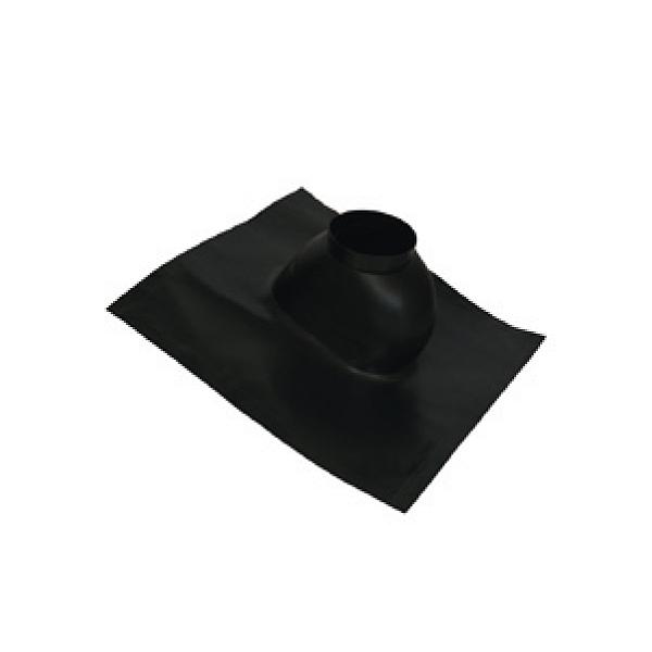 TTC Abgas Kunststoff Universaldachpfanne 7-48° schwarz Elastomere AWE, DN 60/100
